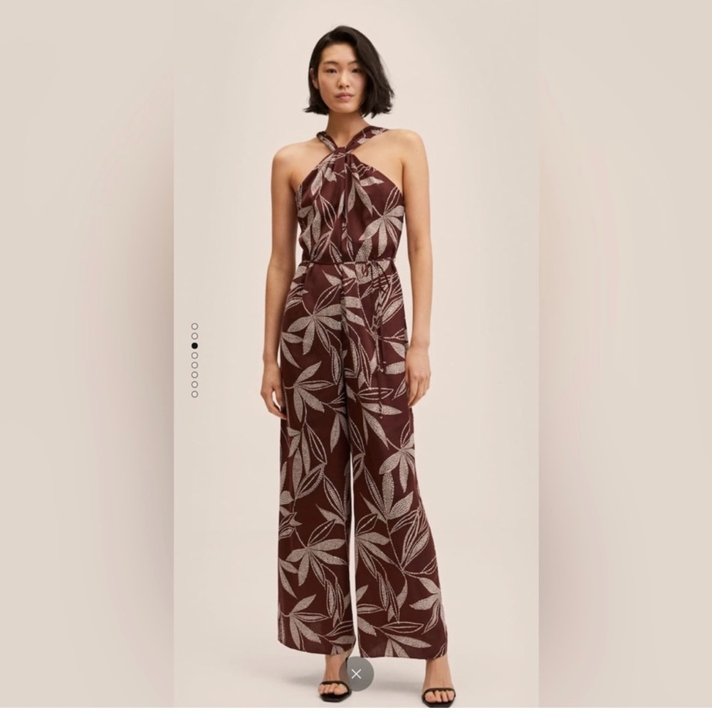 MANGO FLORAL JUMPSUIT